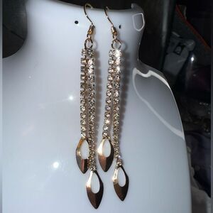 Elegant Gold and Silver Dangle Earrings New Holiday gift party accessories